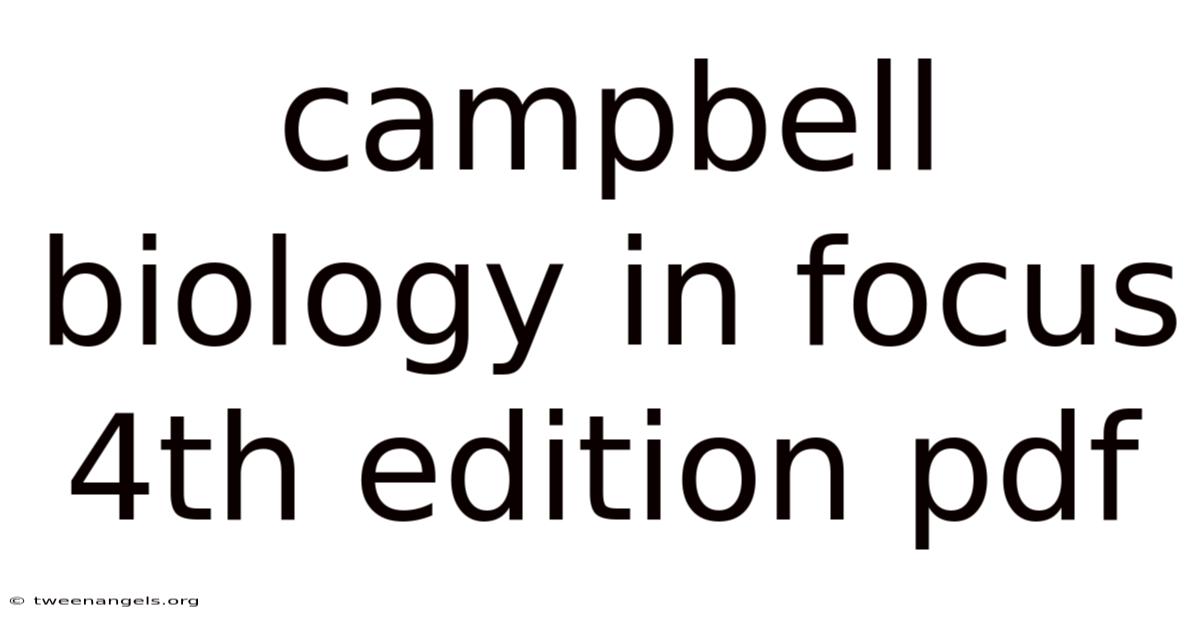 Campbell Biology In Focus 4th Edition Pdf