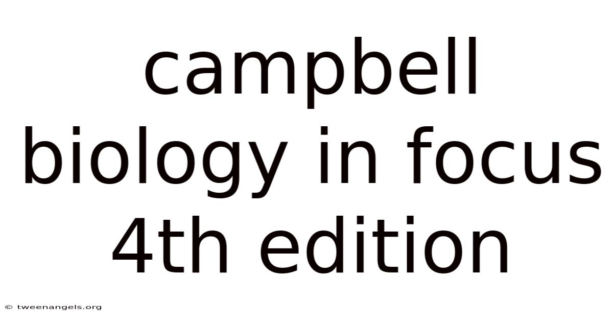 Campbell Biology In Focus 4th Edition