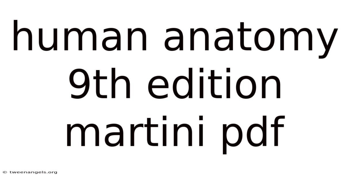 Human Anatomy 9th Edition Martini Pdf