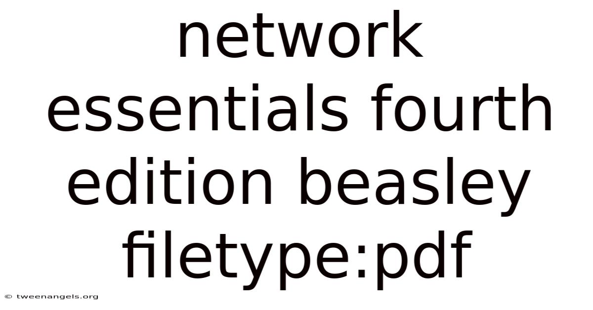 Network Essentials Fourth Edition Beasley Filetype:pdf