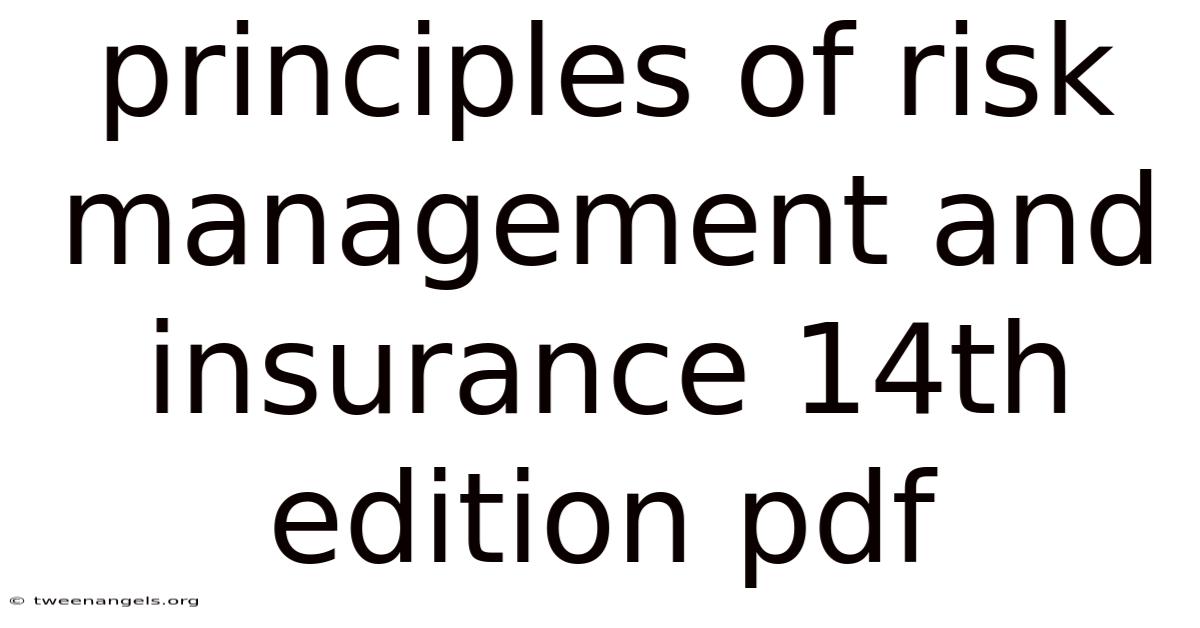Principles Of Risk Management And Insurance 14th Edition Pdf