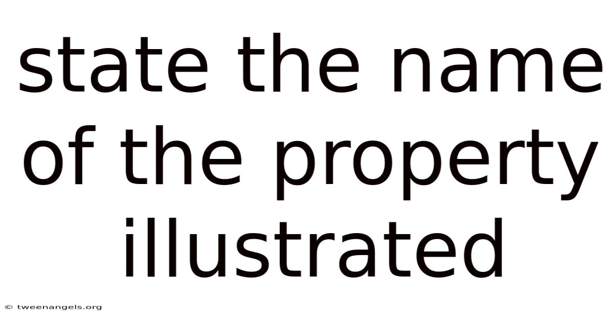 State The Name Of The Property Illustrated