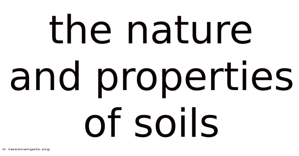 The Nature And Properties Of Soils